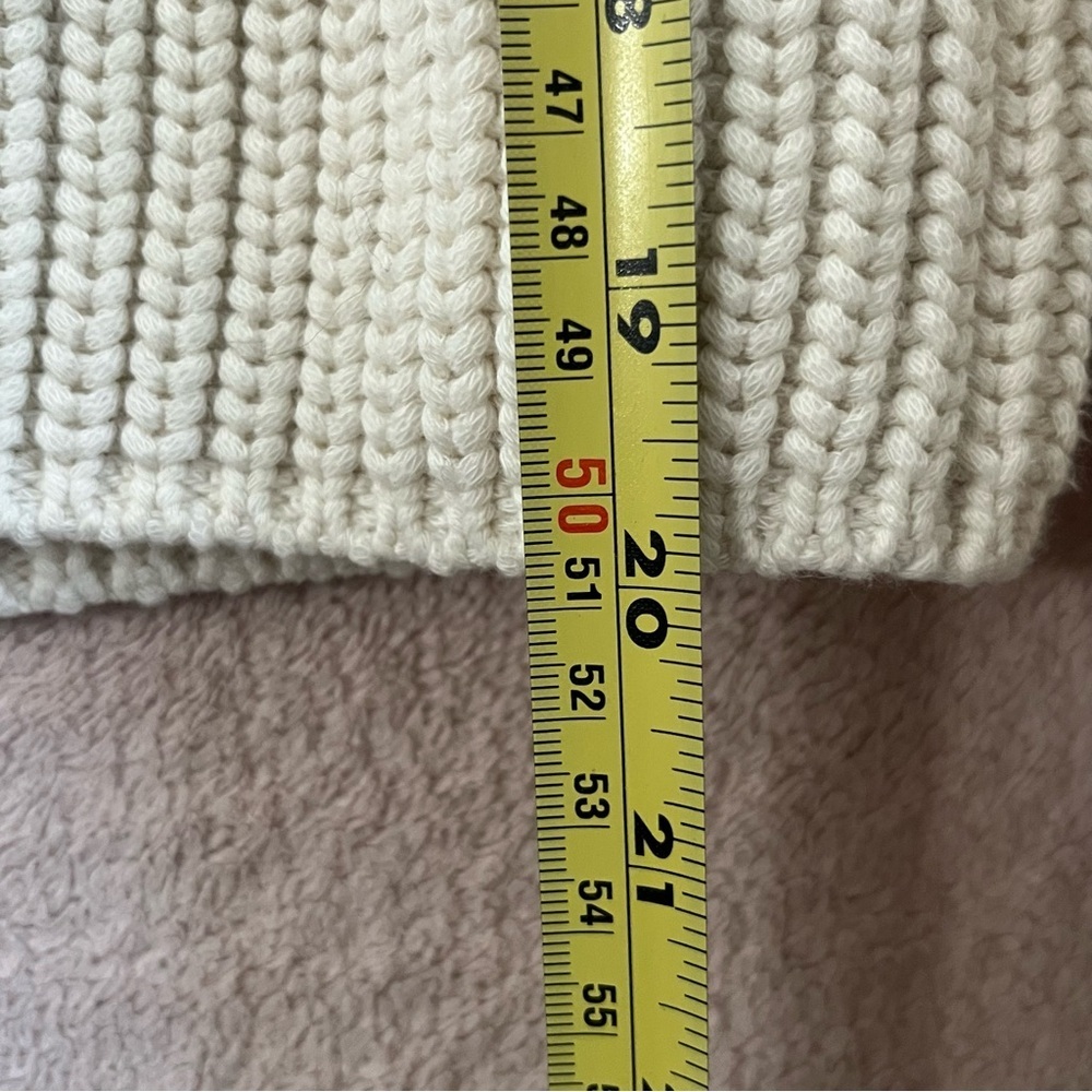 Rag & Bone Chunky Knit Greer Pullover Sweater Women’s M Ivory/Black Stripe Crew - Picture 12 of 13